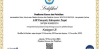 Sertifikat Penilaian Kinerja LKP 2024-2029