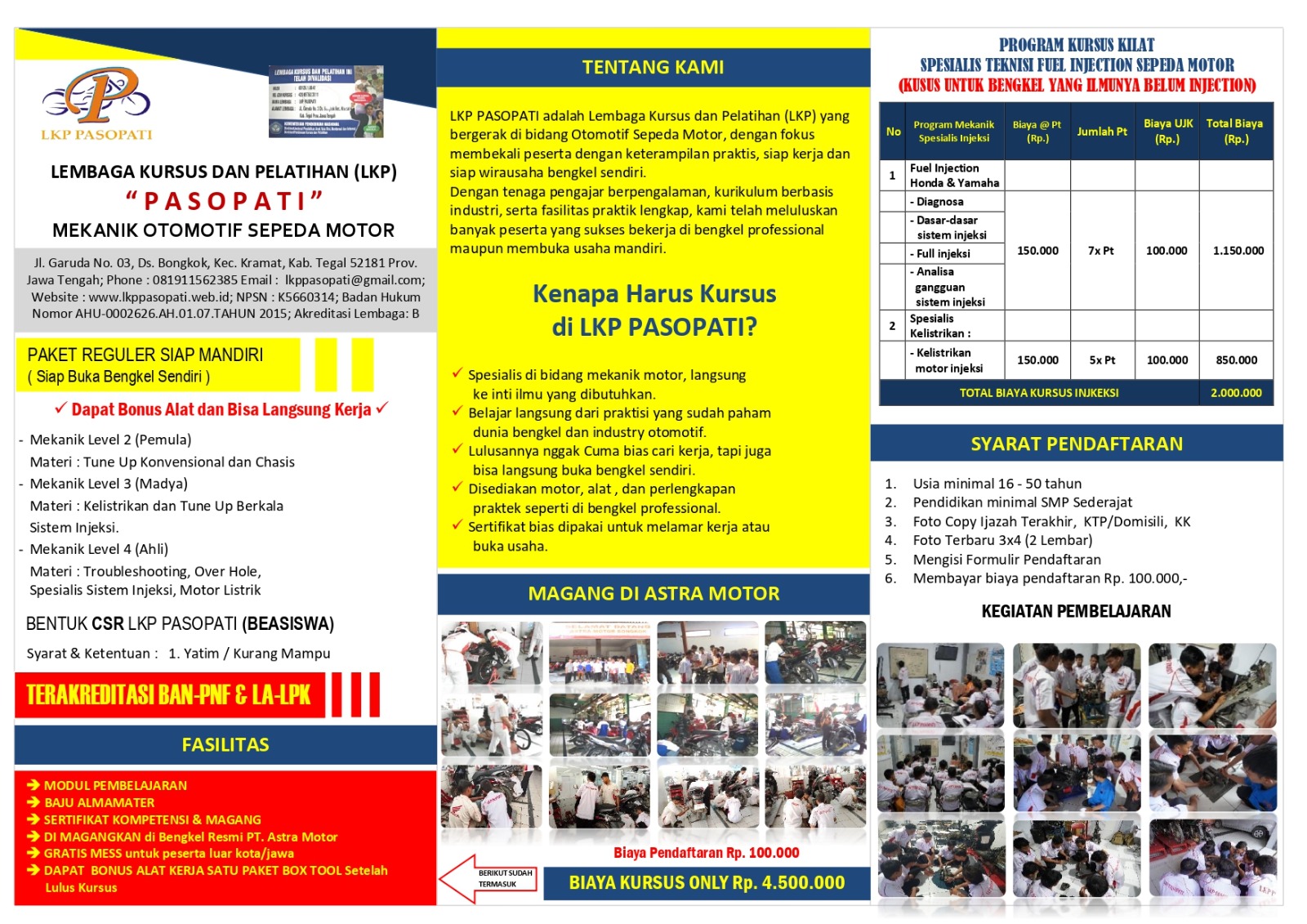 Kursus Mekanik Otomotif Sepeda Motor 